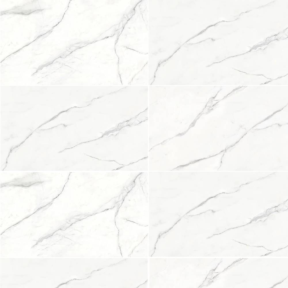 Porcelanato Polido 80,5x140cm Caixa 2,25m² Villagres Castellamare Bianco Retificado - 800006