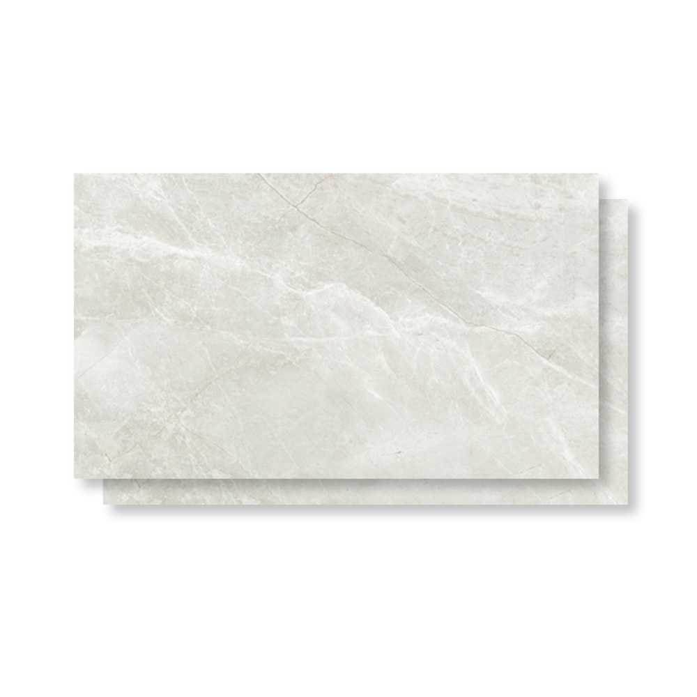 Porcelanato Polido 80,5x140cm Caixa 2,25m² Villagres Monte Bianco Retificado - 800021