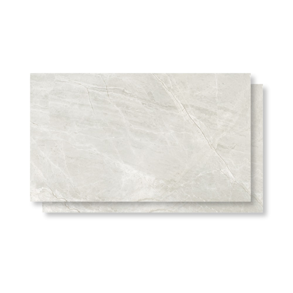 Porcelanato Polido 80,5x140cm Caixa 2,25m² Villagres Monte Bianco Retificado - 800021