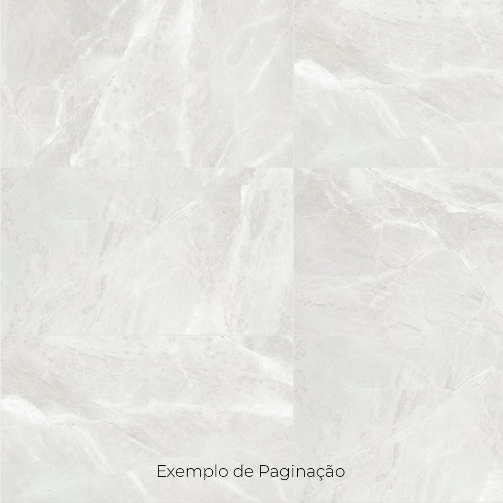 Porcelanato Polido 80,5x140cm Caixa 2,25m² Villagres Monte Bianco Retificado - 800021