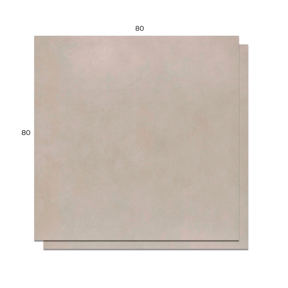 Porcelanato Polido 80x80cm Caixa 1,89m² Hit Gris Retificado - 203645E