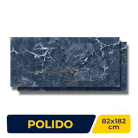 Porcelanato Polido 82x182cm Caixa 2,98m² Damme Del Mare Retificado - PR18258