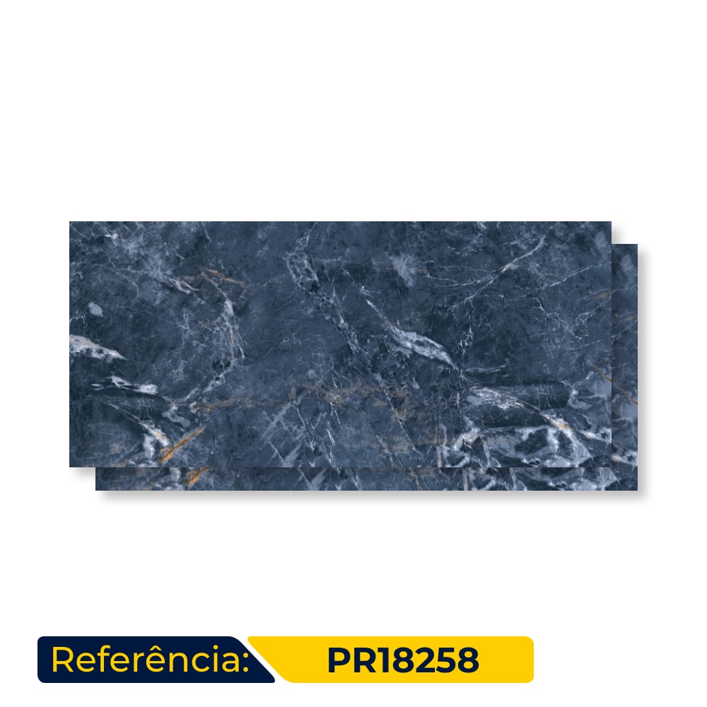 Porcelanato Polido 82x182cm Caixa 2,98m² Damme Del Mare Retificado - PR18258