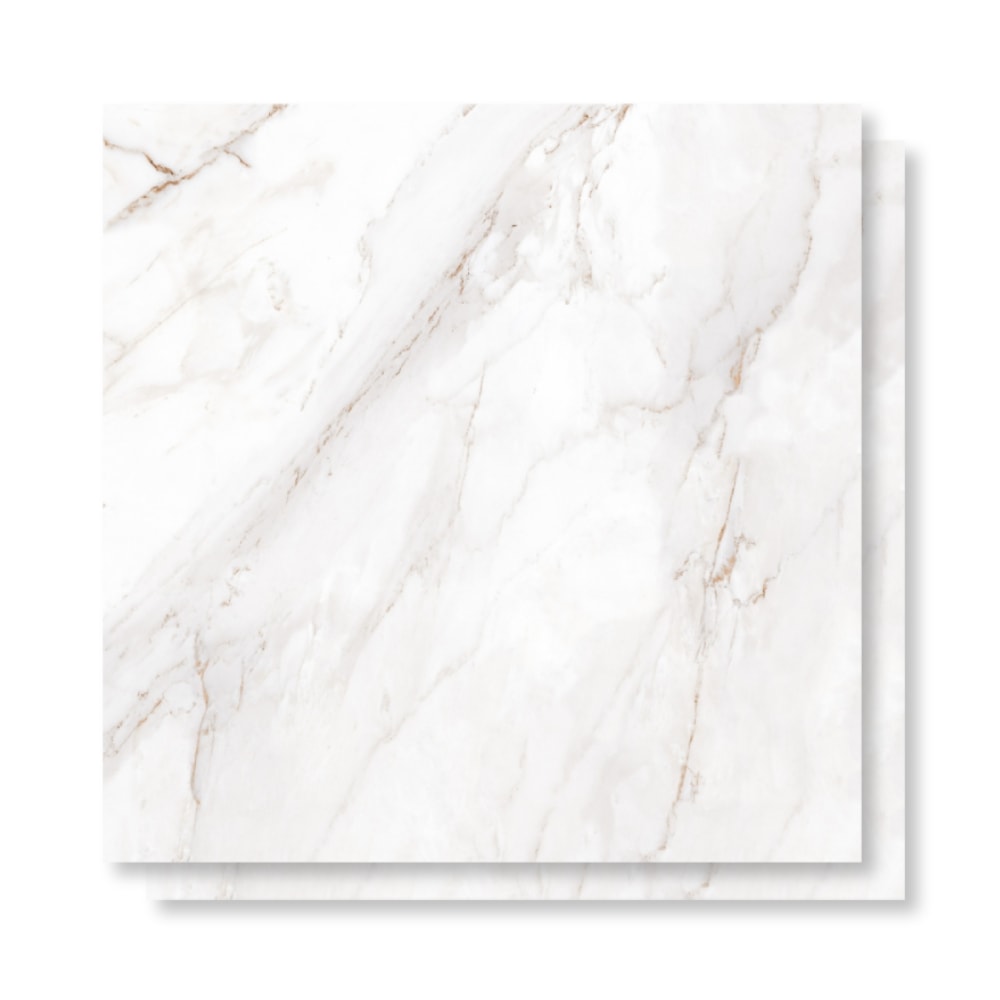 Porcelanato Polido 82X82cm Caixa 2,02m² Castelli Castel Tasso Lux Retificado - P70420