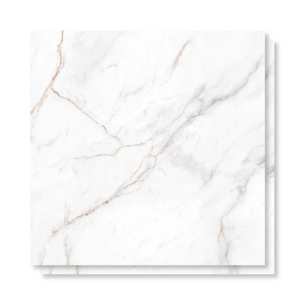 Porcelanato Polido 82X82cm Caixa 2,02m² Castelli Castel Tasso Lux Retificado - P70420