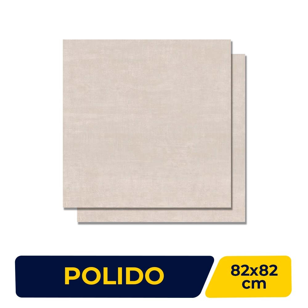 Porcelanato Polido 82X82cm Caixa 2,02m² Castelli Fontanellato Lux Plus Retificado - P70414