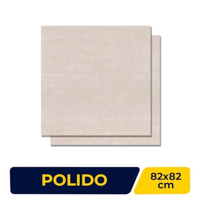 Porcelanato Polido 82X82cm Caixa 2,02m² Castelli Fontanellato Lux Plus Retificado - P70414