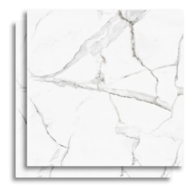 Porcelanato Polido 82X82cm Caixa 2,02m² Damme Calacata Retificado - PR82002