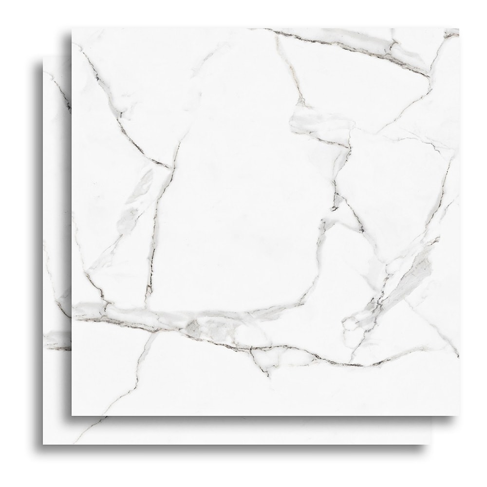 Porcelanato Polido 82X82cm Caixa 2,02m² Damme Calacata Retificado - PR82002