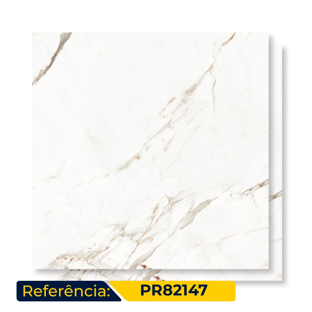 Porcelanato Polido 82X82cm Caixa 2,02m² Damme Capraia Retificado - PR82147