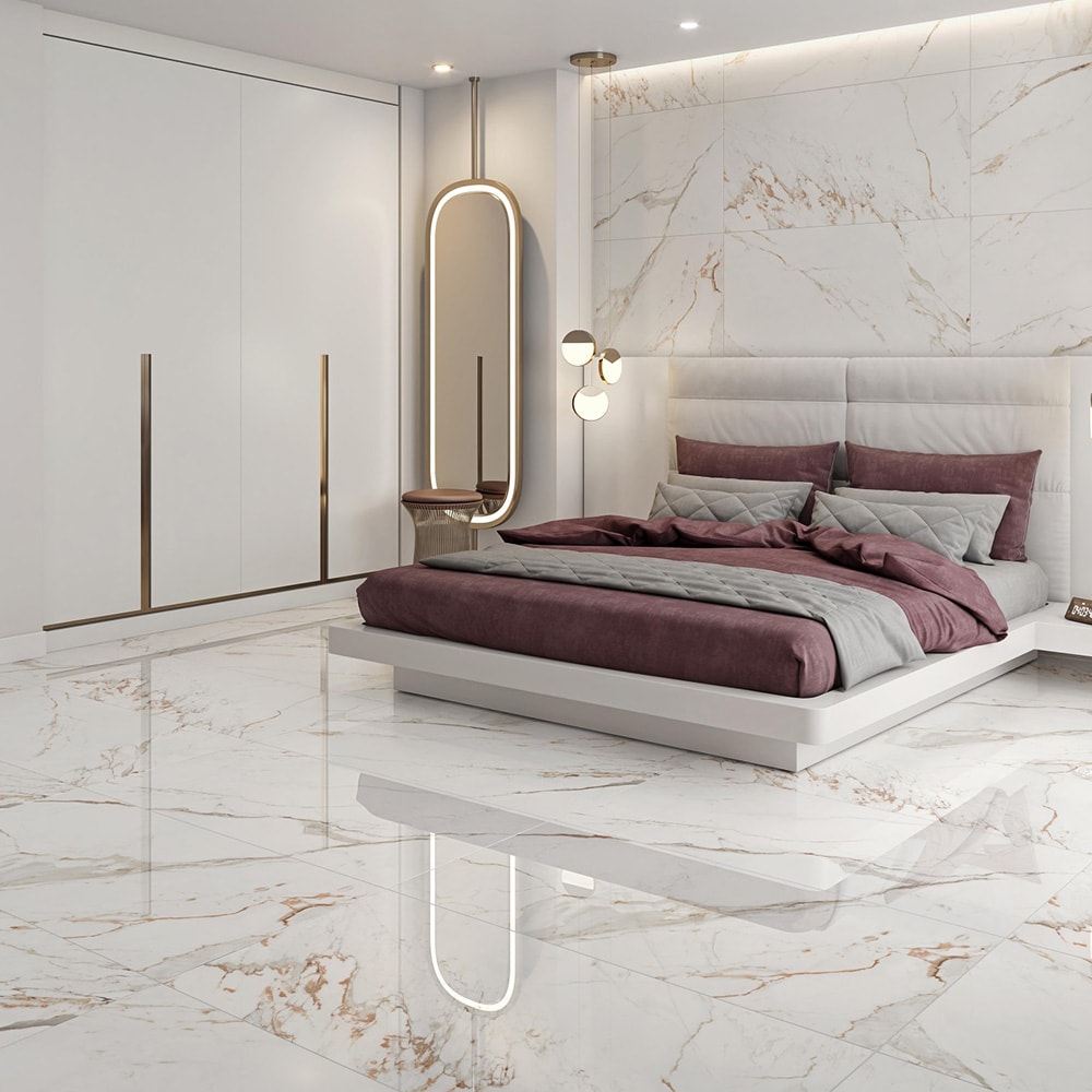 Porcelanato Polido 82X82cm Caixa 2,02m² Damme Capraia Retificado - PR82147