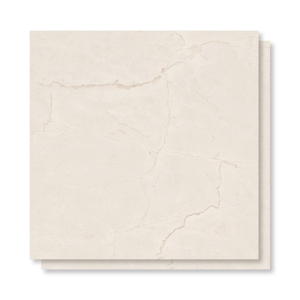 Porcelanato Polido 82x82cm Caixa 2,02m² Damme Crema Natura Retificado - PR82197