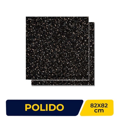 Porcelanato Polido 82x82cm Caixa 2,02m² Damme Galaxy Retificado - PR82195