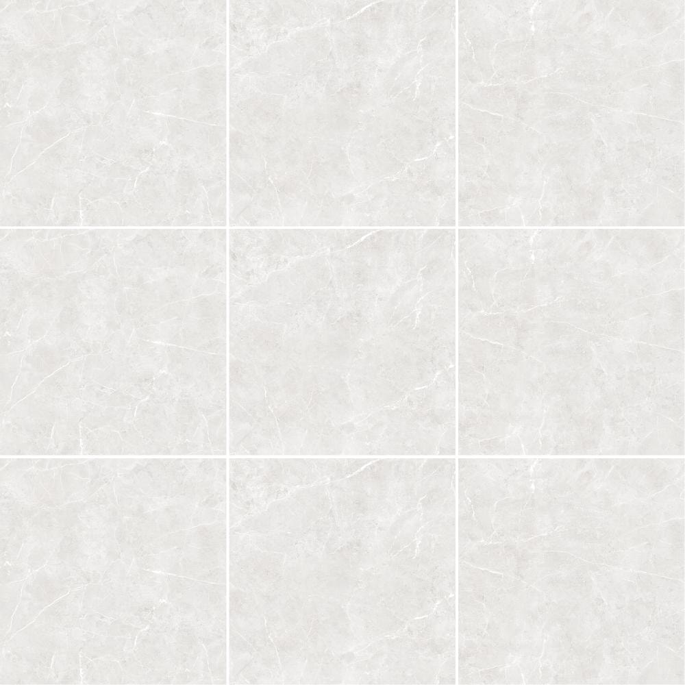 Porcelanato Polido 82x82cm Caixa 2,02m² Damme Magdal Ice Retificado - PR82185