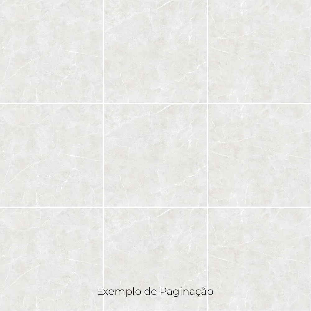 Porcelanato Polido 82x82cm Caixa 2,02m² Damme Magdal Ice Retificado - PR82185