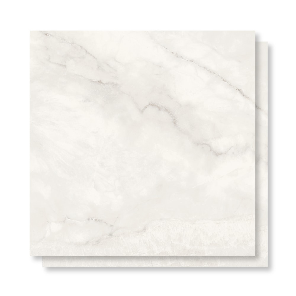 Porcelanato Polido 82X82cm Caixa 2,02m² Damme Onix Ice Retificado - PR82105