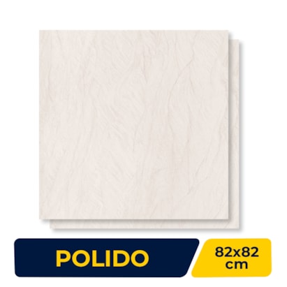 Porcelanato Polido 82x82cm Caixa 2,02m² Damme Pietra Serena Retificado - PR82317