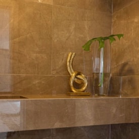 Porcelanato Polido 82x82cm Caixa 2,02m² Damme Pulpis Moka Retificado - PR82015