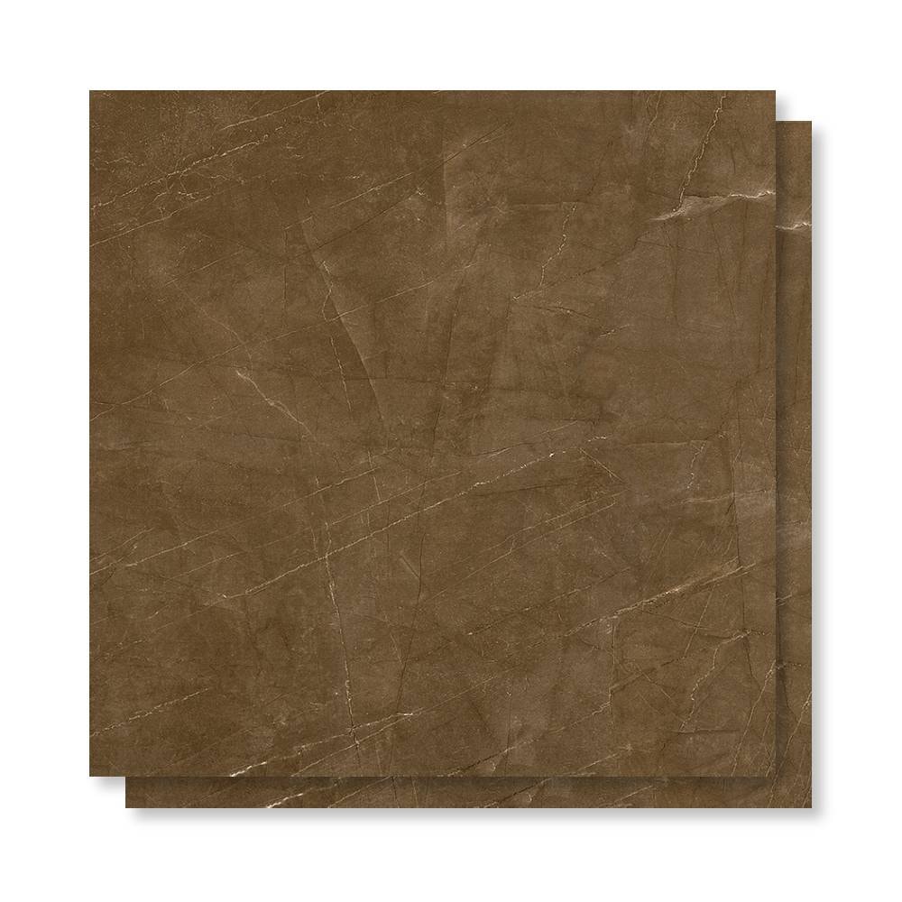 Porcelanato Polido 82x82cm Caixa 2,02m² Damme Pulpis Moka Retificado - PR82015