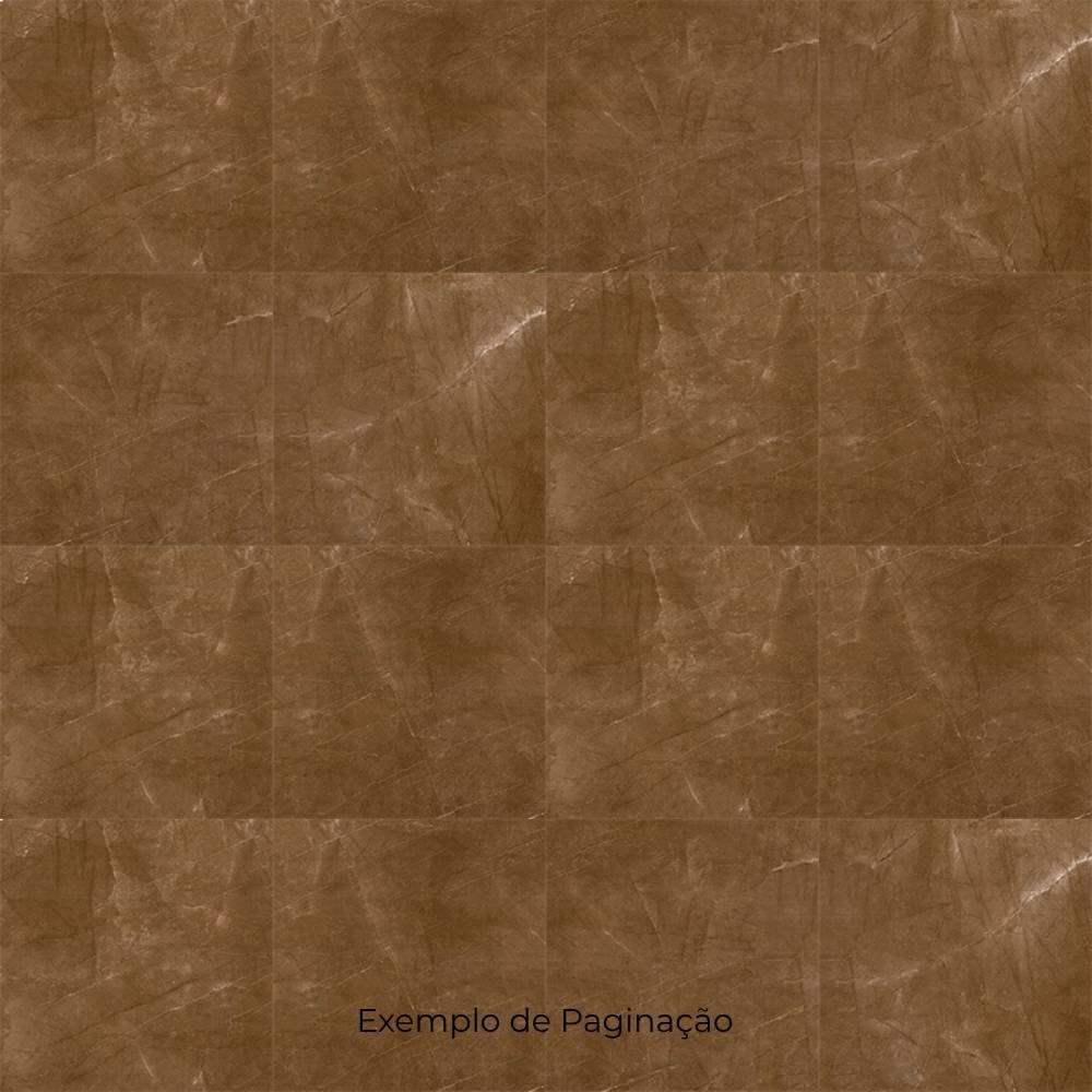 Porcelanato Polido 82x82cm Caixa 2,02m² Damme Pulpis Moka Retificado - PR82015