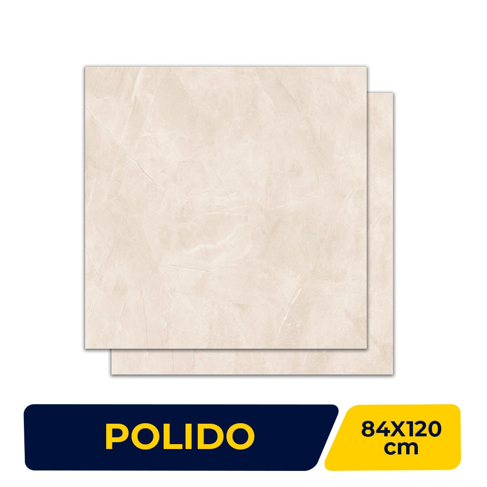 Porcelanato Polido 84x120cm Caixa 3,00m² Delta Pulpis Sand Retificado - 2492