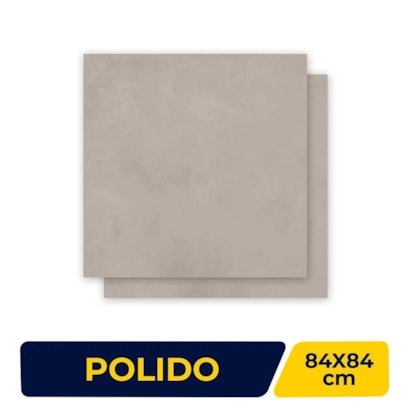 Porcelanato Polido 84x84cm Caixa 2,80m² Delta Barcelona Bloc Retificado - 2247