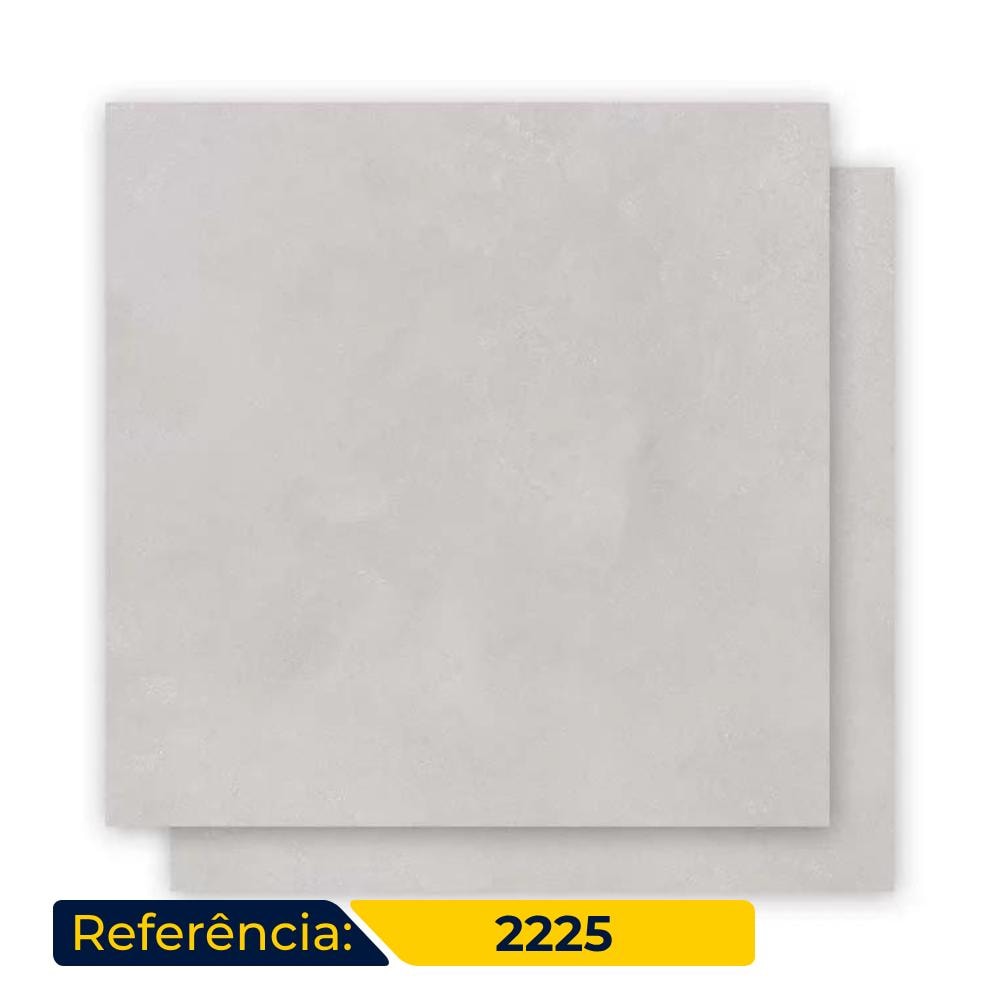 Porcelanato Polido 84x84cm Caixa 2,80m² Delta Barcelona Plata Retificado - 2225