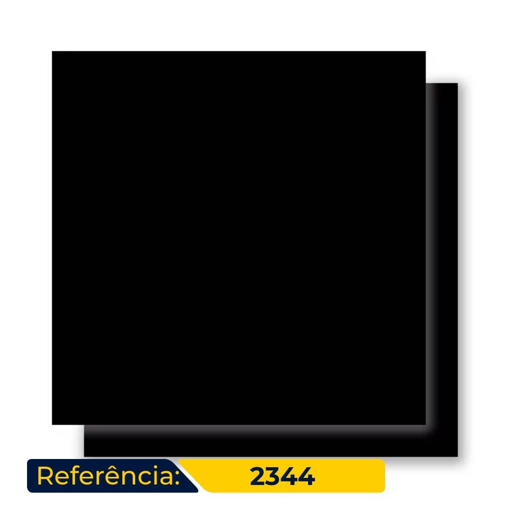 Porcelanato Polido 84x84cm Caixa 2,80m² Delta Nero Retificado - 2344