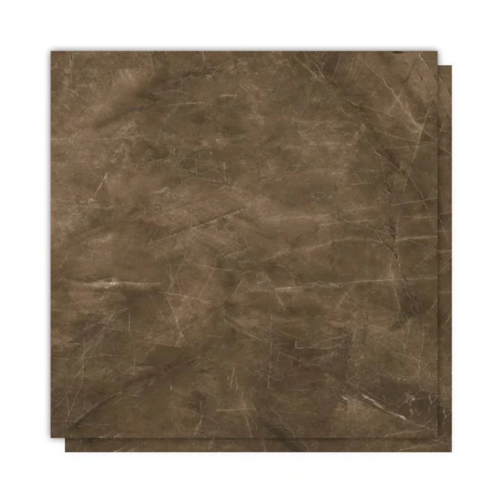 Porcelanato Polido 84x84cm Caixa 2,80m² Delta Pulpis Castanho Retificado - 2234