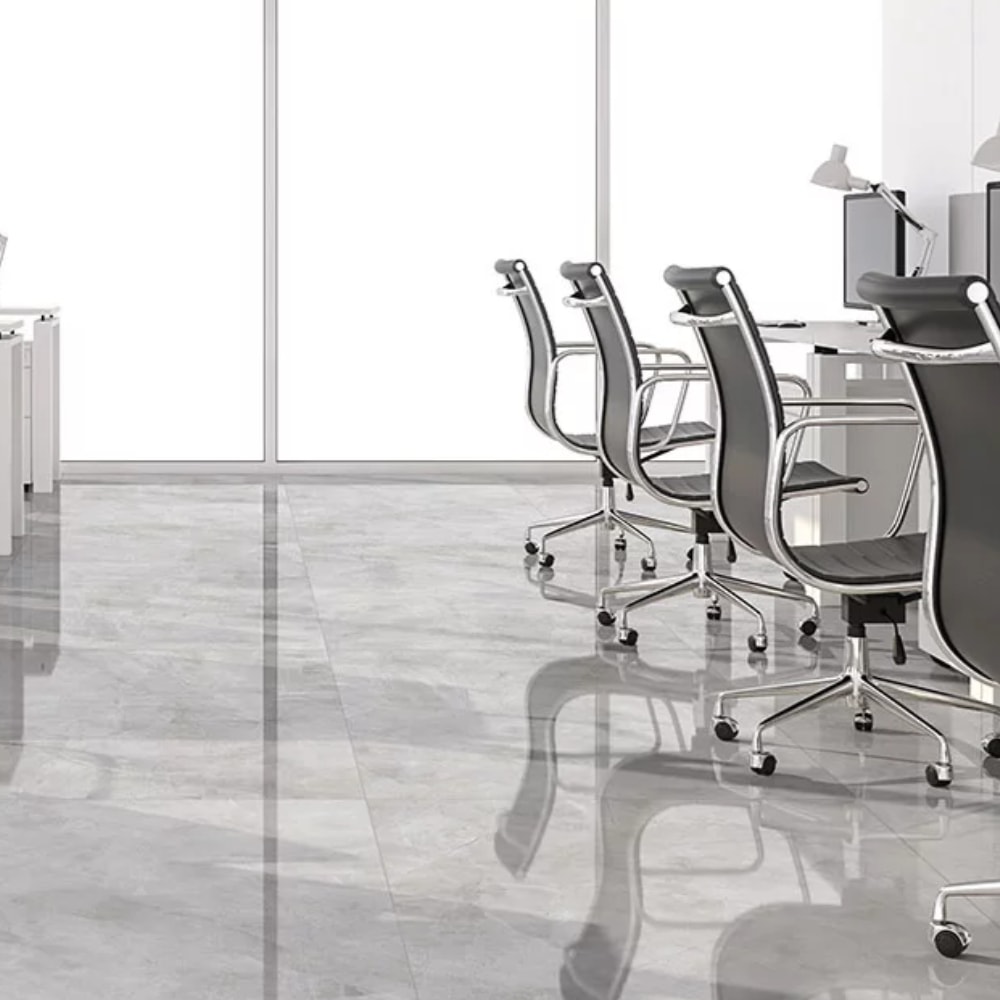 Porcelanato Polido 84x84cm Caixa 2,80m² Delta Pulpis Cinza Retificado - 2235