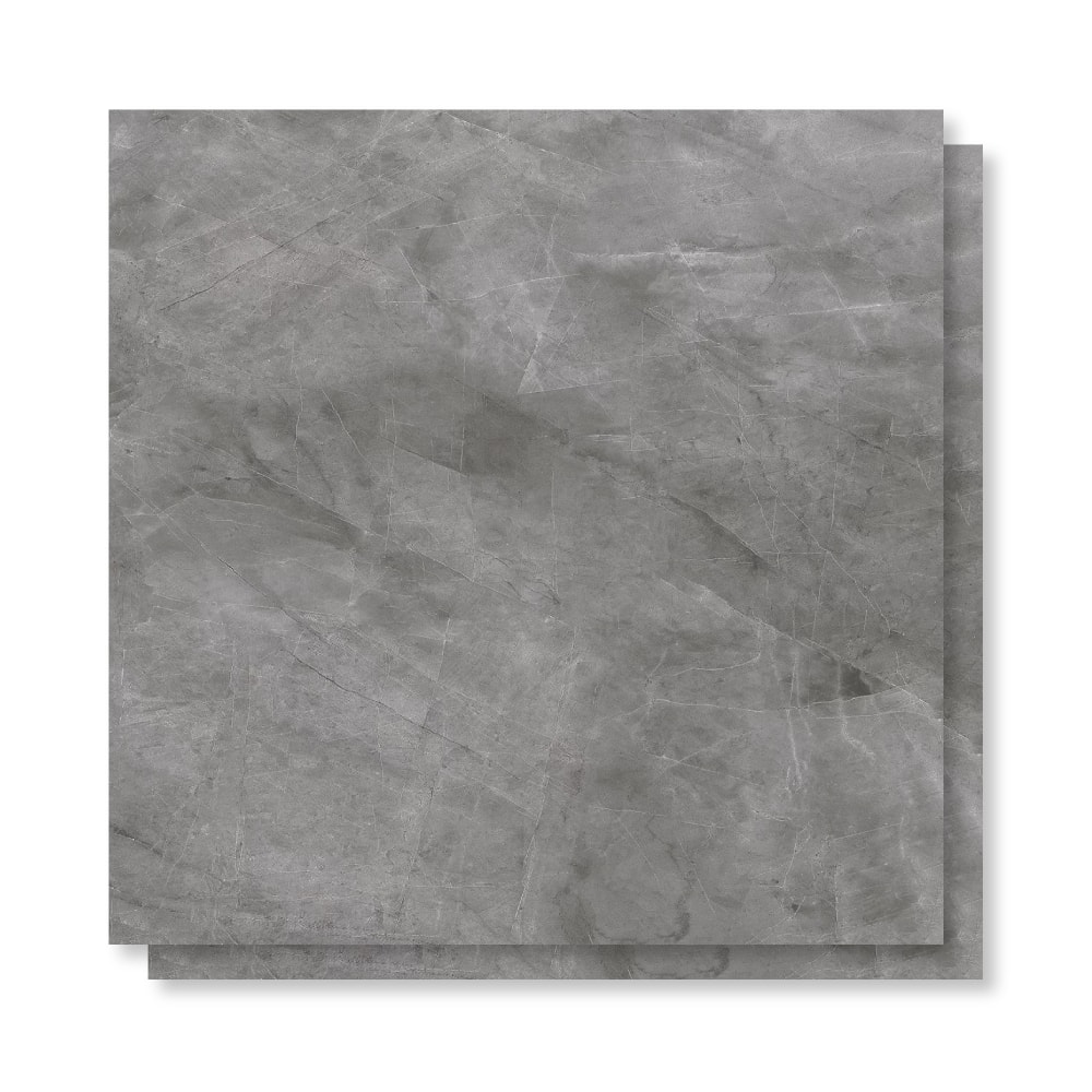 Porcelanato Polido 84x84cm Caixa 2,80m² Delta Pulpis Grafite Retificado - 2204