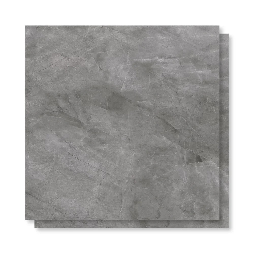 Porcelanato Polido 84x84cm Caixa 2,80m² Delta Pulpis Grafite Retificado - 2204