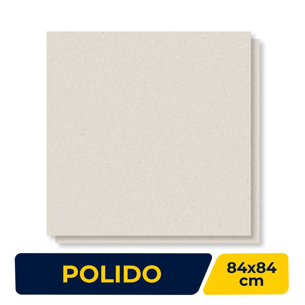 Porcelanato Polido 84x84cm Caixa 2,80m² Delta Victoria Sand Retificado - 2256