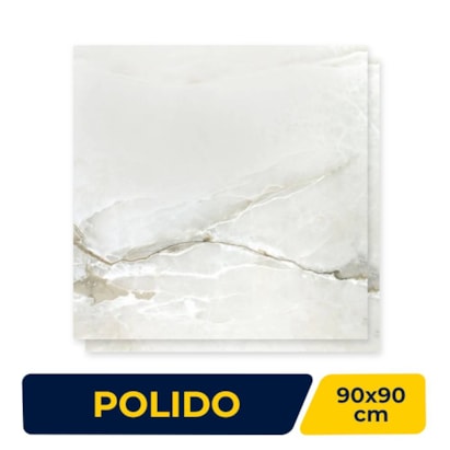 Porcelanato Polido 89,5x89,5cm Caixa 2,40m² Incepa Onice Retificado - INC06CZ0014A