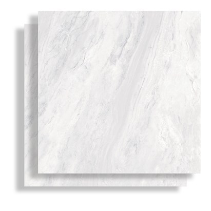 Porcelanato Polido 89,5x89,5cm Caixa 2,40m² Roca Light Marble White Retificado - F90019B01
