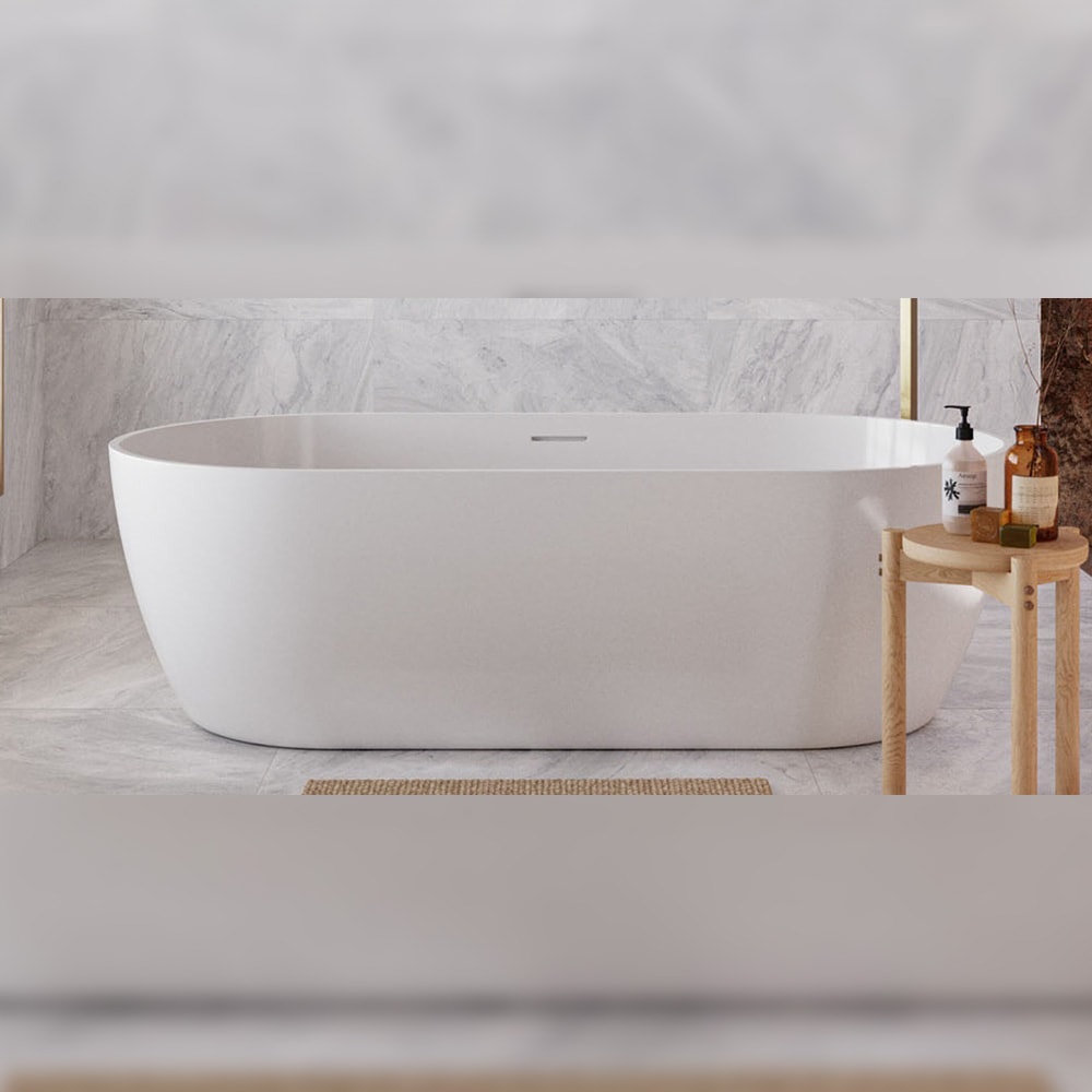 Porcelanato Polido 89,5x89,5cm Caixa 2,40m² Roca Light Marble White Retificado - F90019B01