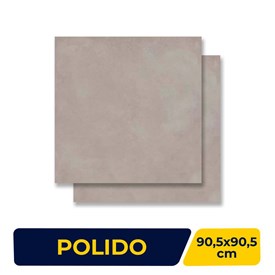 Porcelanato Polido 90.5x90.5cm Caixa 1,64m² Villagres Copan Silver Retificado - 910013