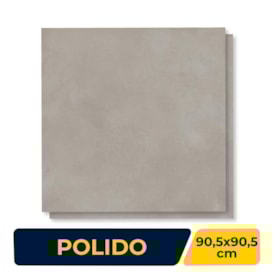 Porcelanato Polido 90.5x90.5cm Caixa 1,64m² Villagres Copan Silver Retificado - 910013