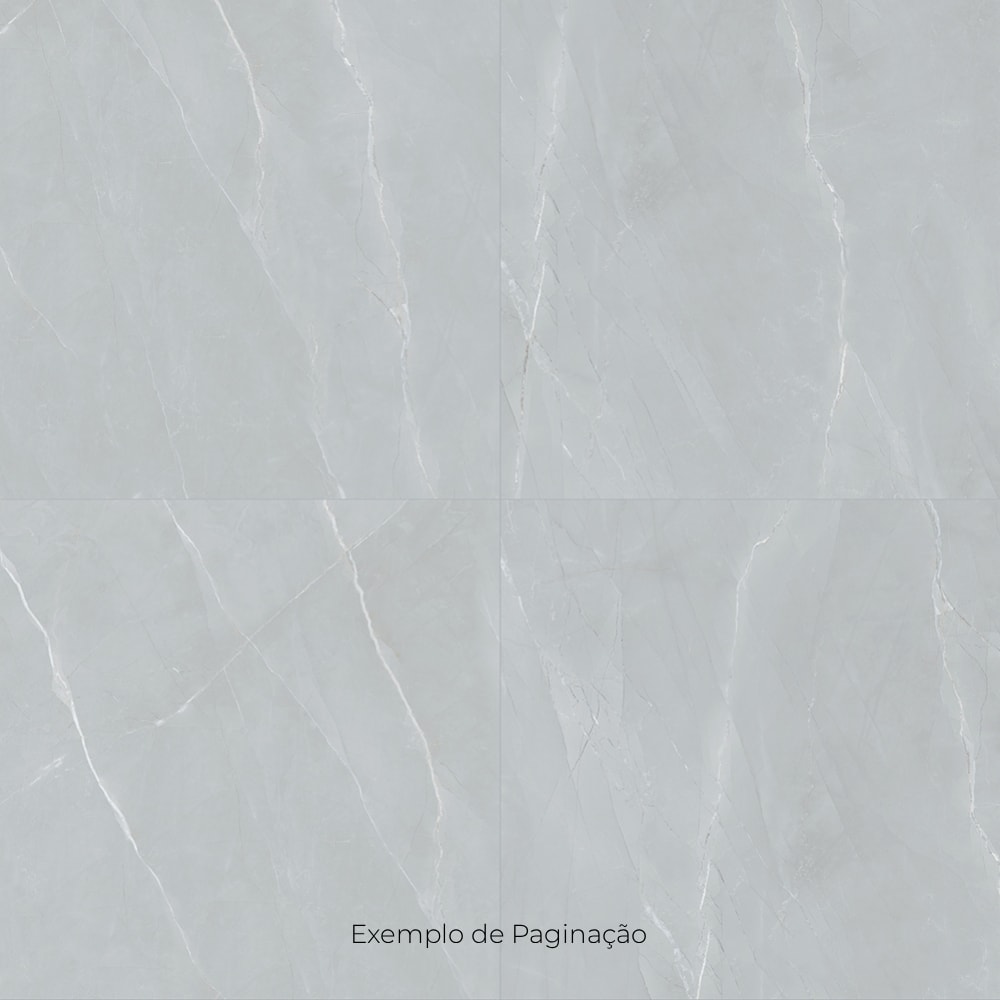 Porcelanato Polido 90,5x90,5cm Caixa 1,64m² Villagres Milano Silver Retificado - 910030