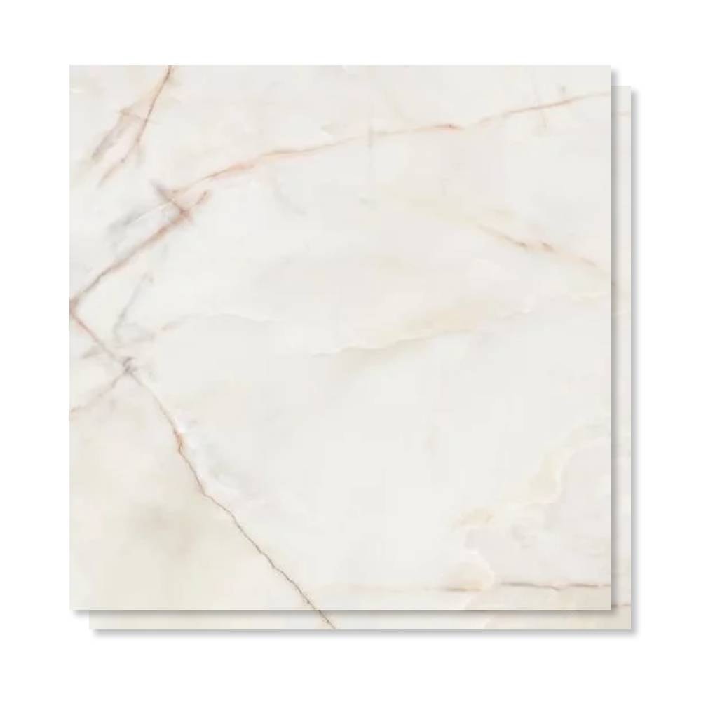 Porcelanato Polido 90.5x90.5cm Caixa 1,64m² Villagres Palazzo Ducale Retificado - 910020