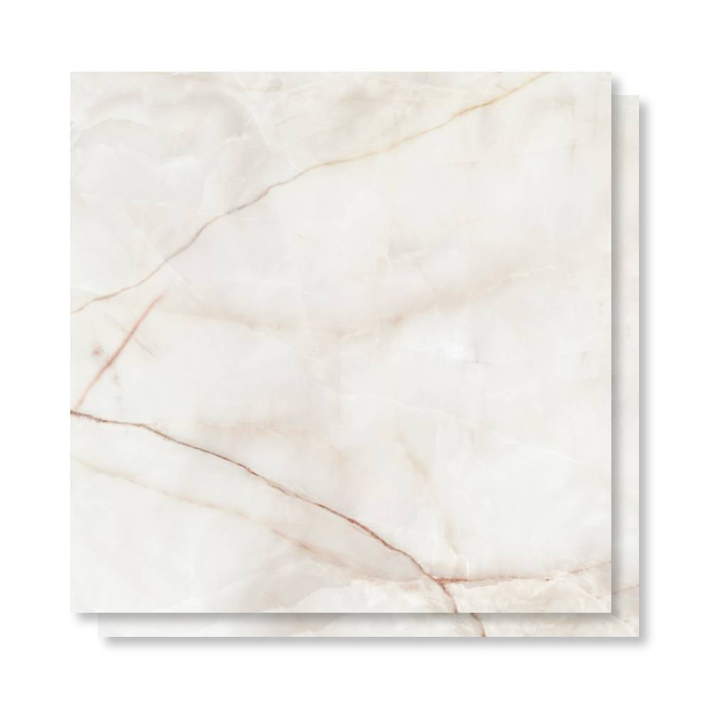 Porcelanato Polido 90,5x90,5cm Caixa 2,46m² Villagres Palazzo Ducale Retificado - 910020