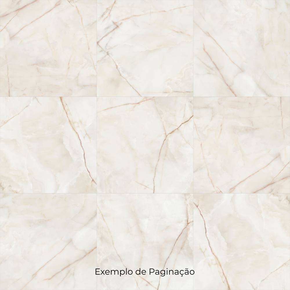 Porcelanato Polido 90,5x90,5cm Caixa 2,46m² Villagres Palazzo Ducale Retificado - 910020