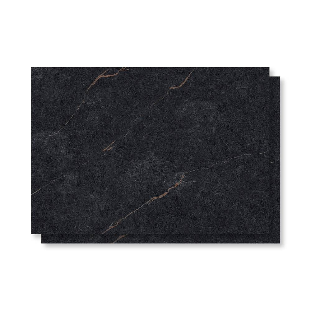 Porcelanato Polido 90x120cm Caixa 2,16m² Delta Vene Doro Nero - Retificado - 3117