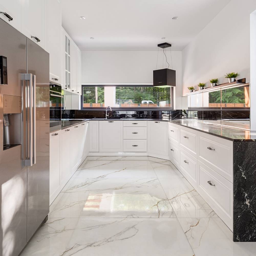 Porcelanato Polido 90x120cm Caixa 2,16m² Delta Vene Doro Retificado - 3118