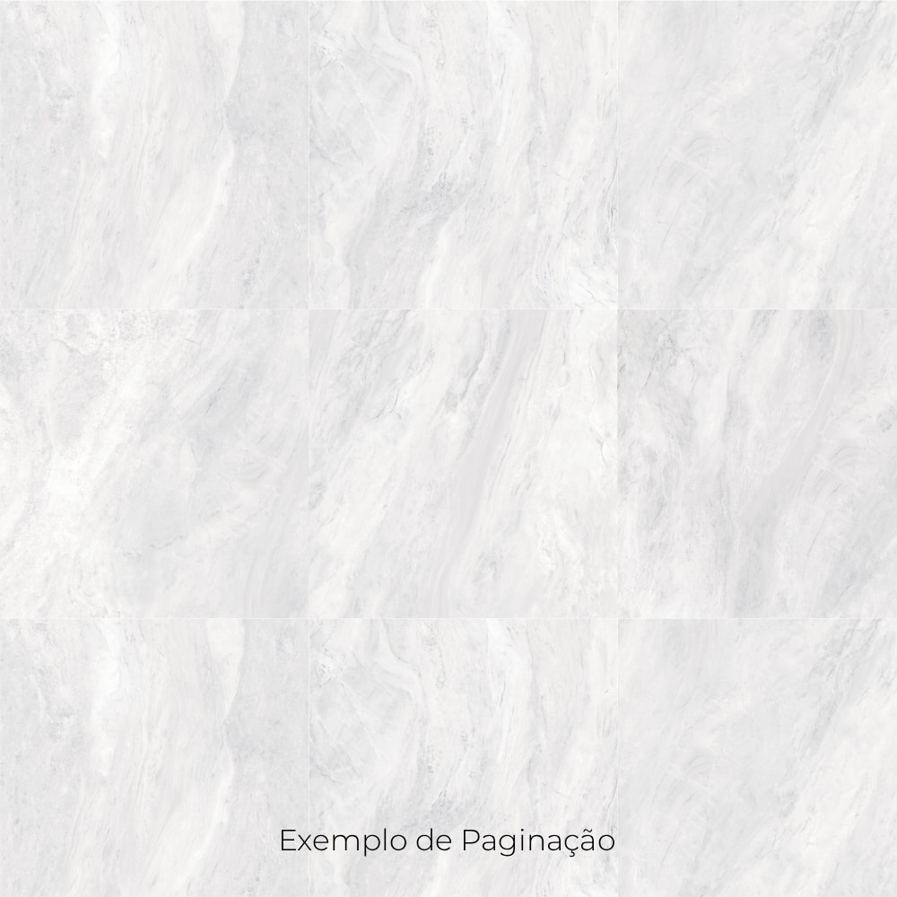 Porcelanato Polido 90x90cm Caixa 1,60m² Roca Ligth Marble White Retificado - F90019B01