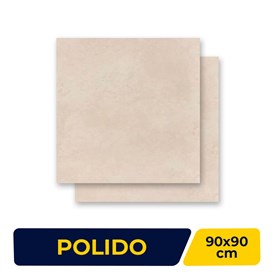 Porcelanato Polido 90x90cm Caixa 1,61m² Portobello Artsy Cement Retificado - 24614E