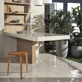 Porcelanato Polido 90x90cm Caixa 1,61m² Portobello Blanc Caramelo Retificado - 12291