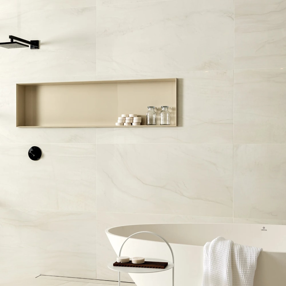 Porcelanato Polido 90x90cm Caixa 1,61m² Portobello Mont Blanc Retificado - 29685