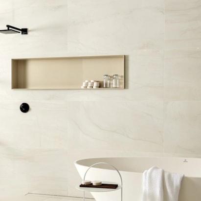 Porcelanato Polido 90x90cm Caixa 1,61m² Portobello Mont Blanc Retificado - 29685