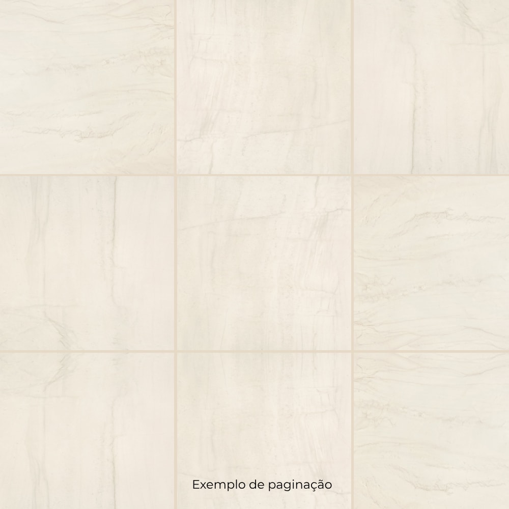 Porcelanato Polido 90x90cm Caixa 1,61m² Portobello Mont Blanc Retificado - 29685